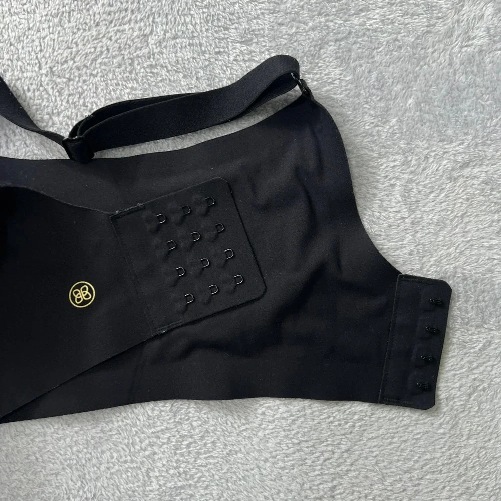 Honeylove Crossover Bra 1X Black Sculpting‎ Support Lift Comfort Shapewear